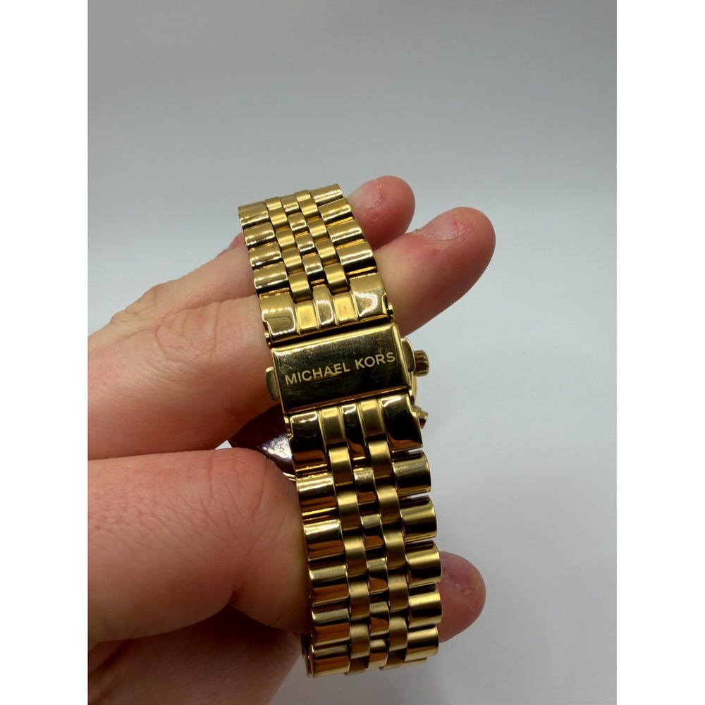 Michael Kors Lexington Chronograph MK8286 Men's Gold-Tone Stainless Steel Watch - Picture 3 of 9